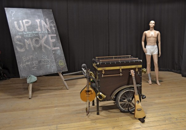 Small compact and loaded with surprises, Dolly the trolly caries a truly curious cargo.