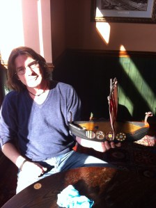 Artist and boat builder Rimsky. 